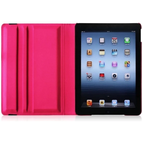 Apple iPad 4 Tablet Kılıfı 360 Derece Dönebilen Standlı Kapak - Mavi