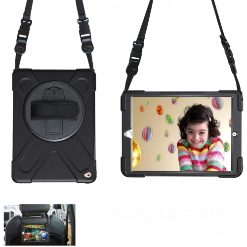 Apple iPad 5 Air 9.7 Kılıf Zore Defender Tablet Silikon - Siyah