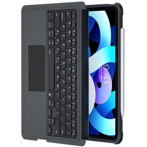 Apple iPad Air 10.9 2022 (5.Nesil) Benks Multifunctional Kablosuz Klavyeli Kılıf - Siyah