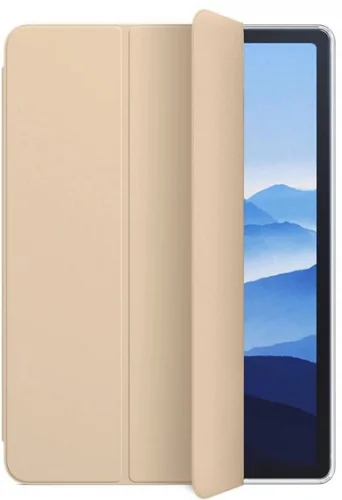 Apple iPad Air 10.9 2022 (5.Nesil) Tablet Kılıfı 1-1 Standlı Smart Cover Kapak - Gold
