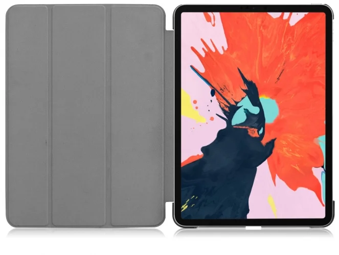 Apple iPad Air 10.9 2022 (5.Nesil) Tablet Kılıfı 1-1 Standlı Smart Cover Kapak - Mor