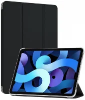 Apple iPad Air 10.9 2022 (5.Nesil) Tablet Kılıfı 1-1 Standlı Smart Cover Kapak - Siyah