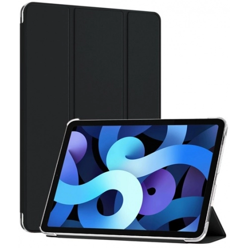 Apple iPad Air 10.9 2022 (5.Nesil) Tablet Kılıfı 1-1 Standlı Smart Cover Kapak - Siyah