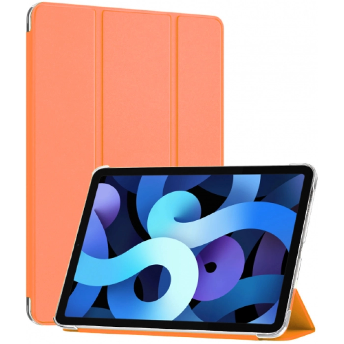 Apple iPad Air 10.9 2022 (5.Nesil) Tablet Kılıfı 1-1 Standlı Smart Cover Kapak - Turuncu