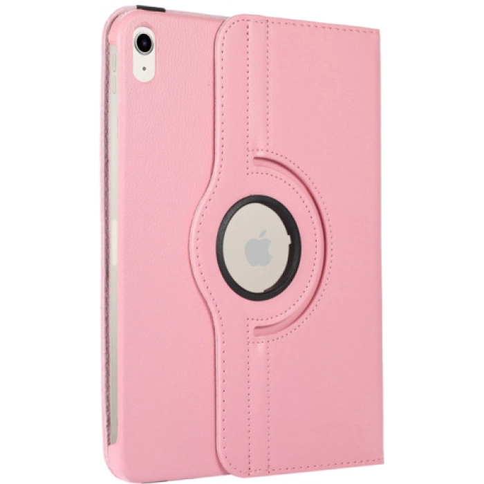 Apple iPad Air 10.9 2022 (5.Nesil) Tablet Kılıfı 360 Derece Dönebilen Standlı Kapak - Açık Pembe