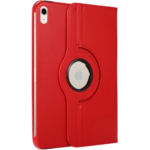Apple iPad Air 10.9 2022 (5.Nesil) Tablet Kılıfı 360 Derece Dönebilen Standlı Kapak - Kırmızı