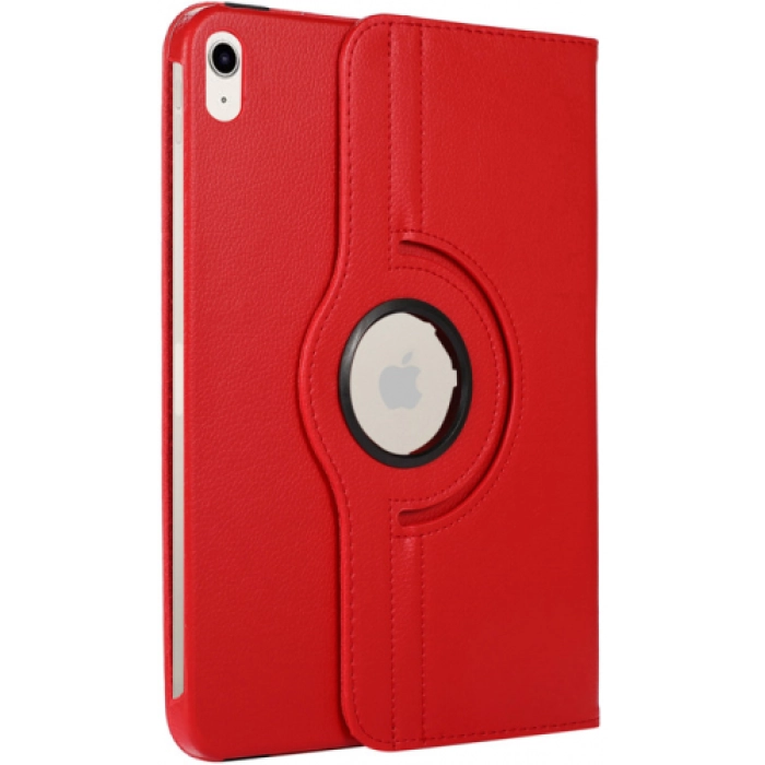 Apple iPad Air 10.9 2022 (5.Nesil) Tablet Kılıfı 360 Derece Dönebilen Standlı Kapak - Kırmızı