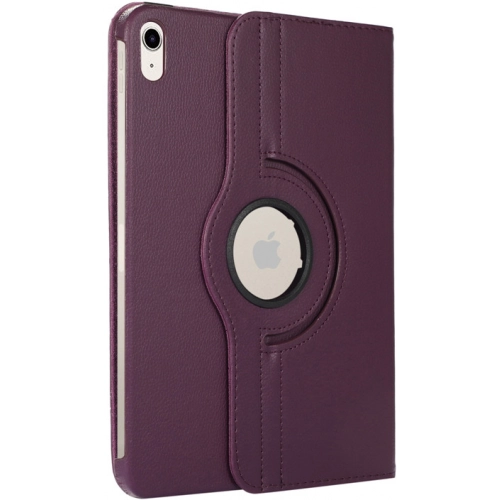 Apple iPad Air 10.9 2022 (5.Nesil) Tablet Kılıfı 360 Derece Dönebilen Standlı Kapak - Mor