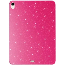 Apple iPad Air 10.9 2022 (5.Nesil) Tablet Kılıfı  Glittered Shiny Look Tablet Koton Case - Pembe Koyu
