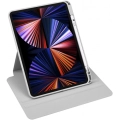 Apple iPad Air 10.9 2022 (5.Nesil) Tablet Kılıfı Termik Kalem Bölmeli Dönebilen Standlı Kapak - Gri
