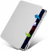 Apple iPad Air 10.9 2022 (5.Nesil) Tablet Kılıfı Termik Kalem Bölmeli Dönebilen Standlı Kapak - Gri