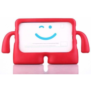 Apple iPad Air 11 2024 Kılıf Standlı Çocuklar İçin Renkli Koruyucu iBuy Tablet Kapak - Kırmızı