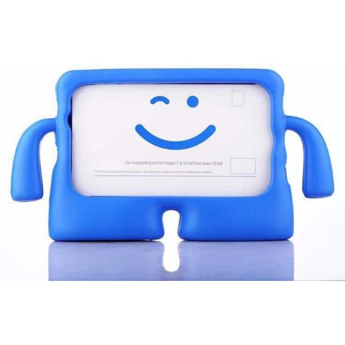 Apple iPad Air 11 2024 Kılıf Standlı Çocuklar İçin Renkli Koruyucu iBuy Tablet Kapak - Mavi