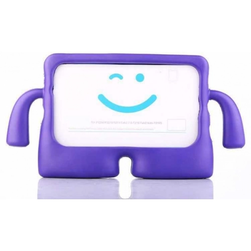 Apple iPad Air 11 2024 Kılıf Standlı Çocuklar İçin Renkli Koruyucu iBuy Tablet Kapak - Mor