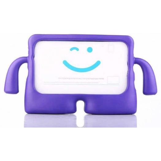 Apple iPad Air 11 2024 Kılıf Standlı Çocuklar İçin Renkli Koruyucu iBuy Tablet Kapak - Mor