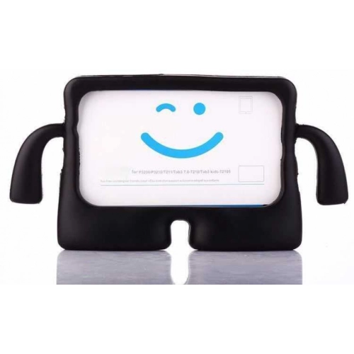 Apple iPad Air 11 2024 Kılıf Standlı Çocuklar İçin Renkli Koruyucu iBuy Tablet Kapak - Siyah