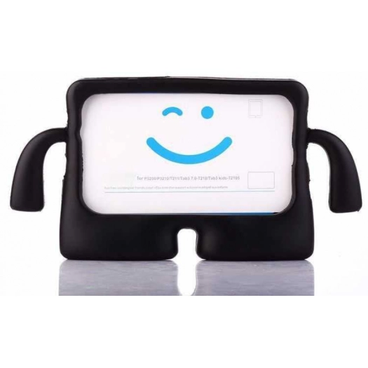 Apple iPad Air 11 2024 Kılıf Standlı Çocuklar İçin Renkli Koruyucu iBuy Tablet Kapak - Siyah