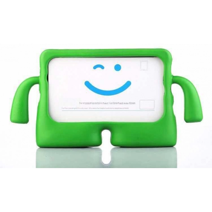 Apple iPad Air 11 2024 Kılıf Standlı Çocuklar İçin Renkli Koruyucu iBuy Tablet Kapak - Yeşil