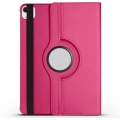Apple iPad Air 11 2024 Tablet Kılıfı 360 Derece Dönebilen Standlı Kapak - Pembe Koyu