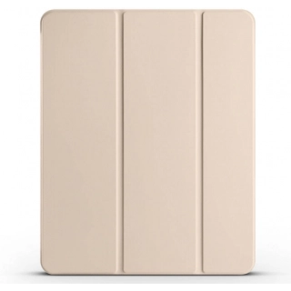 Apple iPad Air 11 2024 Tablet Kılıfı Flip Smart Standlı Kalem Bölmeli Akıllı Kapak Smart Cover - Gold