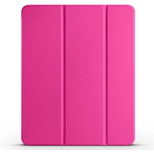 Apple iPad Air 11 2024 Tablet Kılıfı Flip Smart Standlı Kalem Bölmeli Akıllı Kapak Smart Cover - Pembe Koyu