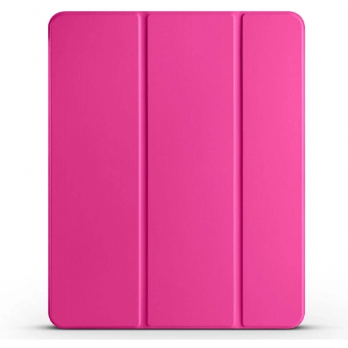 Apple iPad Air 11 2024 Tablet Kılıfı Flip Smart Standlı Kalem Bölmeli Akıllı Kapak Smart Cover - Pembe Koyu