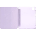 Apple iPad Air 11 2024 Tablet Kılıfı Standlı Tri Folding Kalemlikli Silikon Smart Cover - Rose Gold