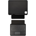 Apple iPad Air 11 2025 Klavyeli Kılıf Zore Border Keyboard Bluetooh Bağlantılı Standlı Tablet Kılıfı - Siyah