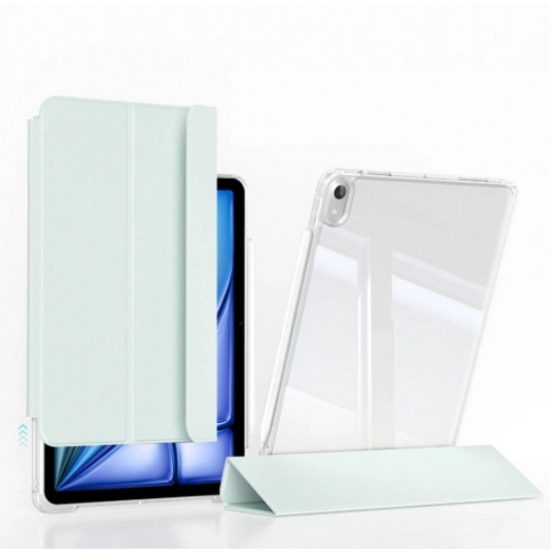 Apple iPad Air 13 2024 Kılıf Magnetik Ayrılabilen Airbagli Sliding Silikon Tablet Kapak - Siyah