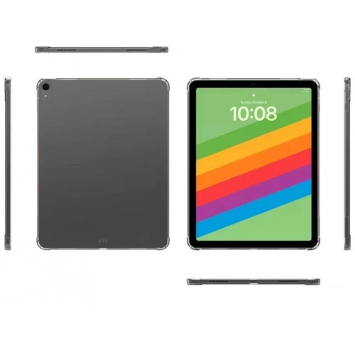 Apple iPad Air 13 2024 Kılıf Tablet Nitro Anti Shock Köşeleri Airbag Silikon Kapak - Şeffaf