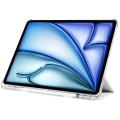 Apple iPad Air 13 2024 Tablet Kılıfı Flip Smart Standlı Kalem Bölmeli Akıllı Kapak Smart Cover - Gri