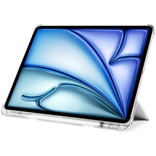 Apple iPad Air 13 2024 Tablet Kılıfı Flip Smart Standlı Kalem Bölmeli Akıllı Kapak Smart Cover - Lila