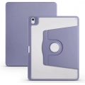 Apple iPad Air 13 2024 Tablet Kılıfı Termik Kalem Bölmeli Dönebilen Standlı Kapak - Lavanta Grisi