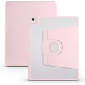 Apple iPad Air 13 2024 Tablet Kılıfı Termik Kalem Bölmeli Dönebilen Standlı Kapak - Pembe