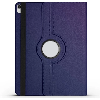 Apple iPad Air 13 2024 Tablet Kılıfı 360 Derece Dönebilen Standlı Kapak - Lacivert