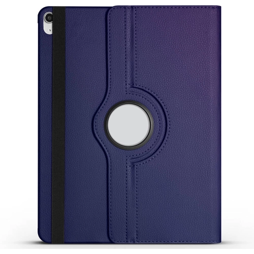Apple iPad Air 13 2024 Tablet Kılıfı 360 Derece Dönebilen Standlı Kapak - Lacivert