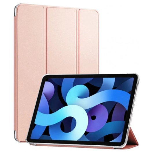 Apple iPad Air 4 10.9 inç 2020  Tablet Kılıfı 1-1 Standlı Smart Cover Kapak - Rose Gold