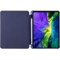 Apple iPad Air 4 10.9 inç 2020  Tablet Kılıfı Standlı Tri Folding Kalemlikli Silikon Smart Cover - Lacivert