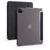 Apple iPad Air 4 10.9 inç 2020  Tablet Kılıfı Standlı Tri Folding Kalemlikli Silikon Smart Cover - Siyah