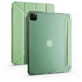 Apple iPad Air 4 10.9 inç 2020  Tablet Kılıfı Standlı Tri Folding Kalemlikli Silikon Smart Cover - Yeşil