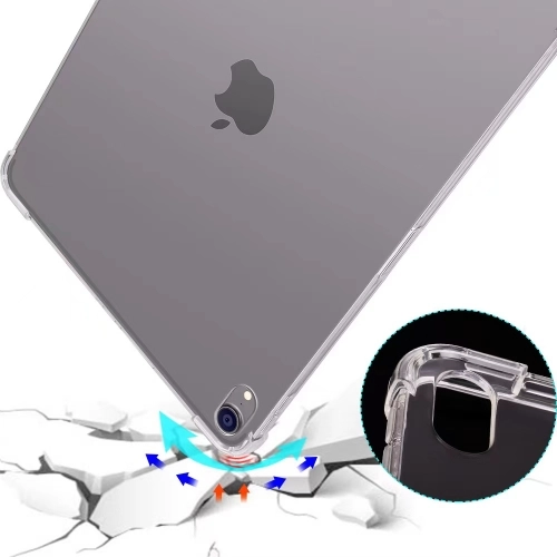 Apple iPad Mini 2021 (6.Nesil) Kılıf Şeffaf Kenarları Airbag Anti-Shock Kılıf
