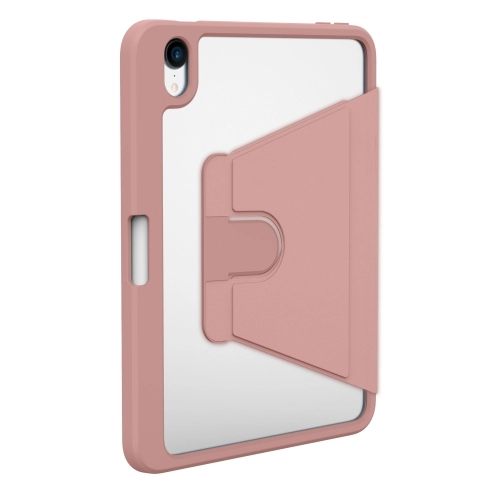 Apple iPad Mini 2021 (6.Nesil) Tablet Kılıf Zore Nayn Dönebilen Standlı Kapak - Pembe
