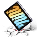 Apple iPad Mini 2021 (6.Nesil) Tablet Kılıfı Standlı Tri Folding Kalemlikli Silikon Smart Cover - Mor