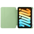 Apple iPad Mini 2021 (6.Nesil) Tablet Kılıfı Standlı Tri Folding Kalemlikli Silikon Smart Cover - Yeşil