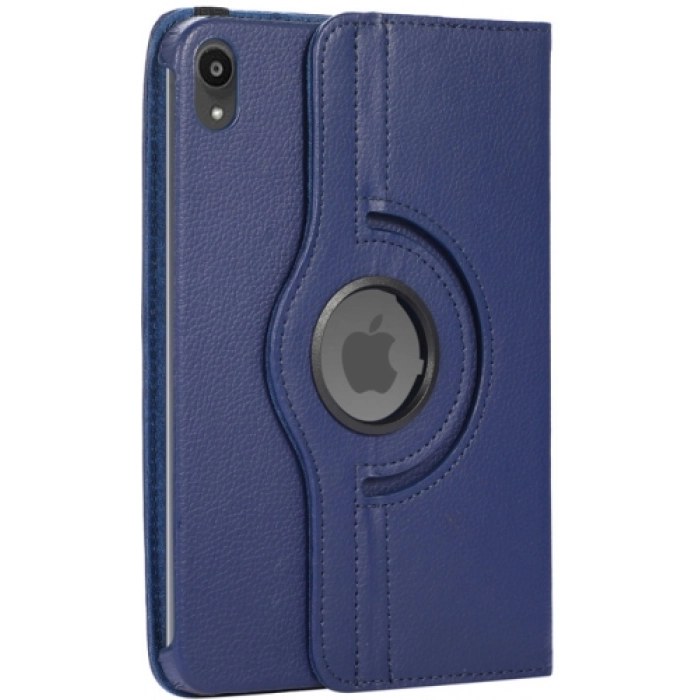 Apple iPad Mini 2021 (6.Nesil) Tablet Kılıfı 360 Derece Dönebilen Standlı Kapak - Lacivert