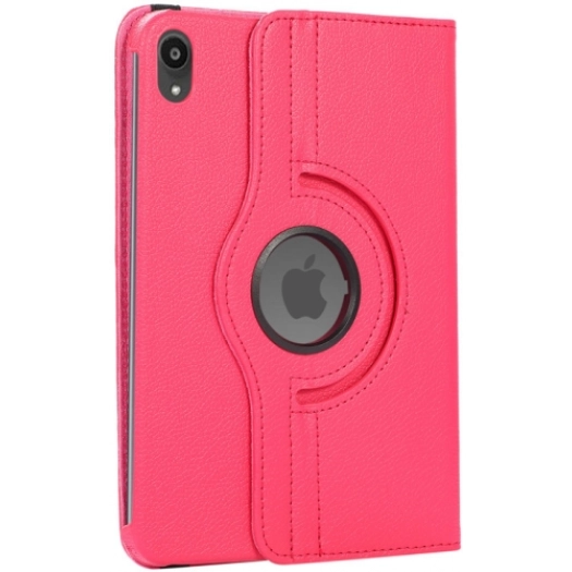 Apple iPad Mini 2021 (6.Nesil) Tablet Kılıfı 360 Derece Dönebilen Standlı Kapak - Pembe