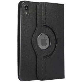 Apple iPad Mini 2021 (6.Nesil) Tablet Kılıfı 360 Derece Dönebilen Standlı Kapak - Siyah