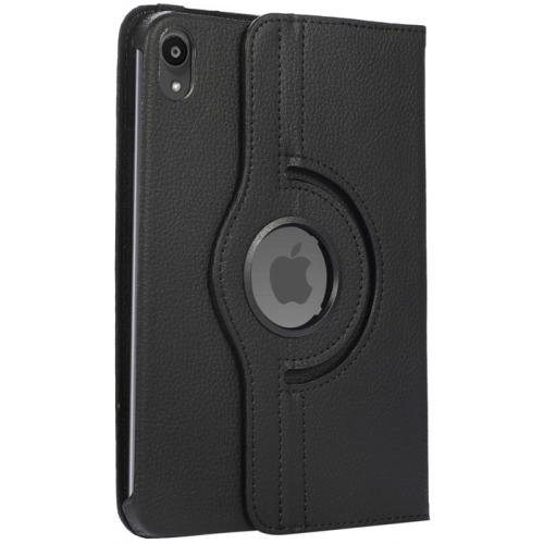 Apple iPad Mini 2021 (6.Nesil) Tablet Kılıfı 360 Derece Dönebilen Standlı Kapak - Siyah