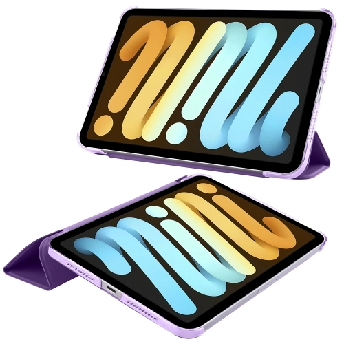 Apple iPad Mini 2021 (6.Nesil) Tablet Kılıfı Standlı Smart Cover Kapak - Mor