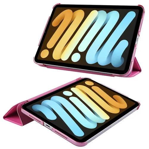 Apple iPad Mini 2021 (6.Nesil) Tablet Kılıfı Standlı Smart Cover Kapak - Pembe